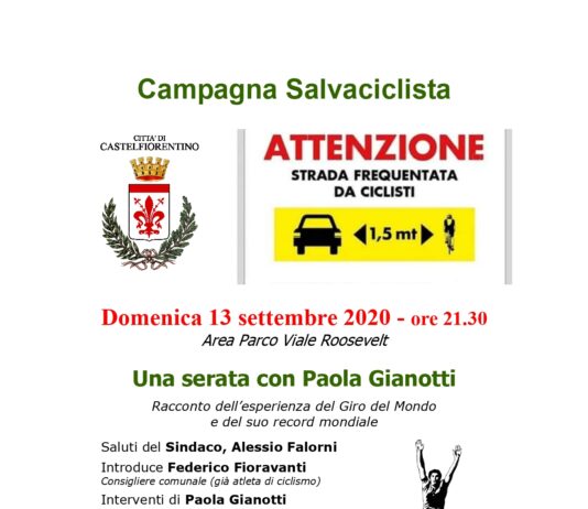 Castelfiorentino, due giorni dedicati alla campagna “SalvaCiclista”