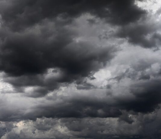 Codice giallo per pioggia e temporali fino alla mezzanotte di domani