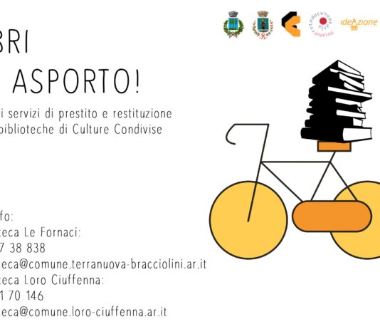 Le biblioteche di Terranuova e Loro attivano il servizio di “libri da asporto”