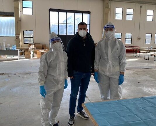 Il punto di effettuazione dei tamponi in auto cambia sede per il maltempo