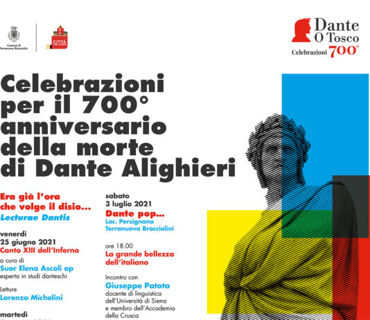 700° anniversario della morte di Dante Alighieri. Sabato 3 luglio a Persignano evento in presenza