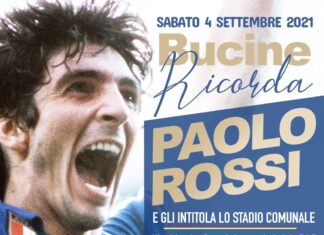 Bucine ricorda Paolo Rossi e gli intitola lo stadio comunale