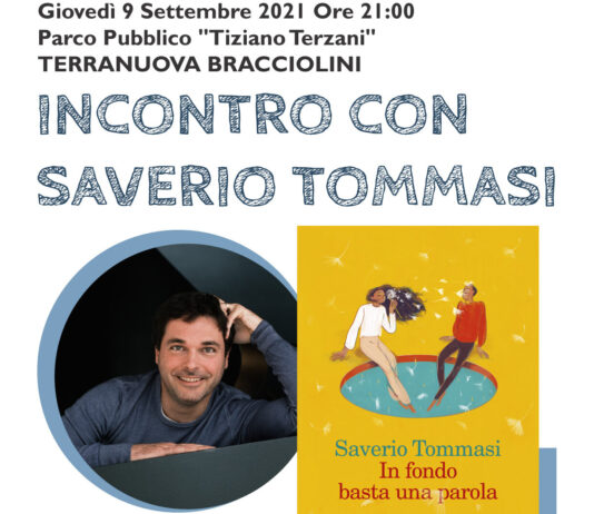 Terranuova, incontro pubblico con lo scrittore Saverio Tommasi