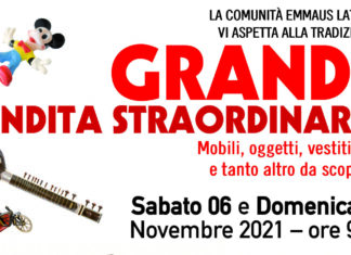 Vendita straordinaria al mercatino solidale della Comunità Emmaus Laterina