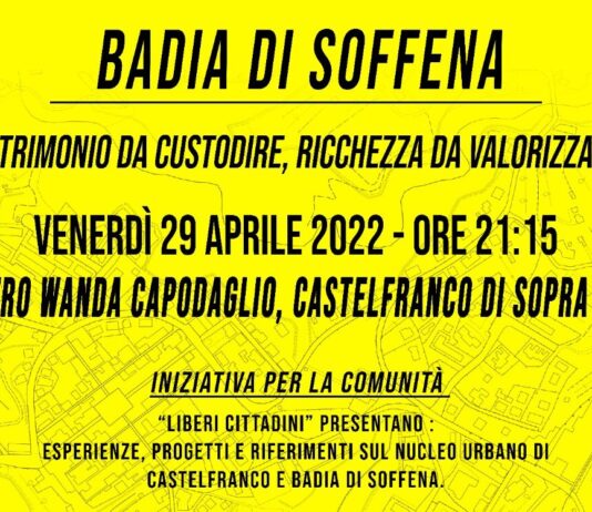 “Badia di Soffena, un patrimonio da custodire”: l’incontro di stasera al Teatro Capodaglio