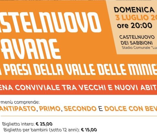 Castelnuovo dei Sabbioni rinasce: una grande cena dedicata agli abitanti