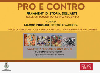 Sabato secondo appuntamento con “Pro e contro: Frammenti di storia dell’arte”