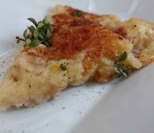 Tortino filante di patate e pancetta