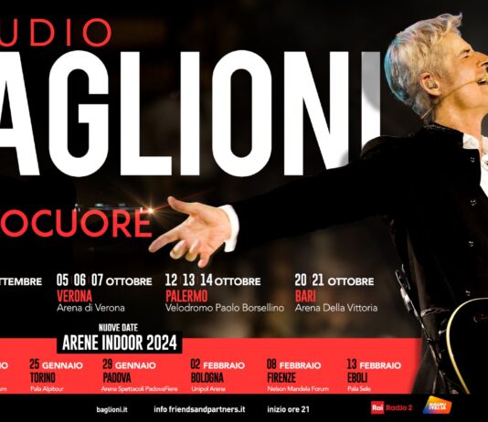 Claudio Baglioni porta “aTuttoCuore” nelle maggiori arene indoor d’Italia: tutte le date