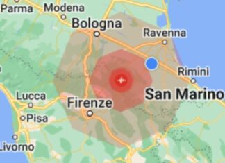 Scossa di terremoto di magnitudo 4.8 in provincia di Firenze