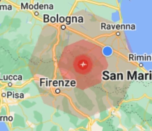 Scossa di terremoto di magnitudo 4.8 in provincia di Firenze