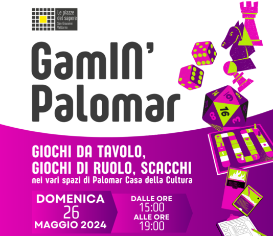 GamIn’ Palomar, nuovo appuntamento domenica 26 maggio