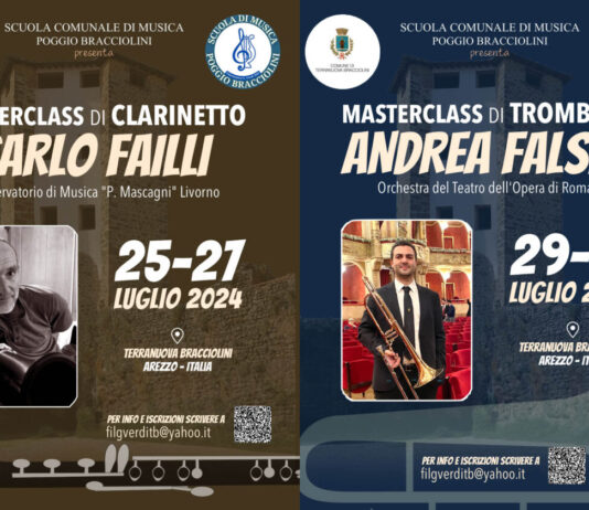Quattro masterclass con musicisti di fama nazionale e internazionale A Terranuova alla Scuola di musica comunale Poggio Bracciolini