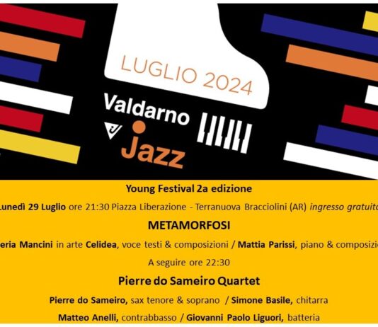 Valdarno Jazz Festival, a Terranuova doppio appuntamento il 29 luglio