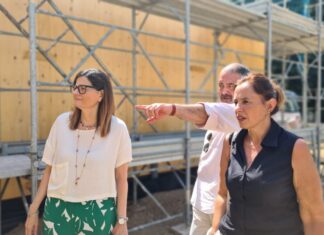 Sopralluogo del sindaco Valentina Vadi nei cantieri di San Giovanni