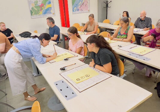 Grande partecipazione per il workshop di calligrafia cinese a San Giovanni Valdarno