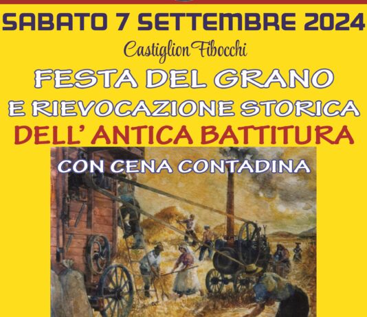 Castiglion Fibocchi in festa con l’antica battitura e la cena contadina
