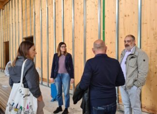 Sopralluogo nei cantieri di San Giovanni Valdarno per il sindaco Valentina Vadi