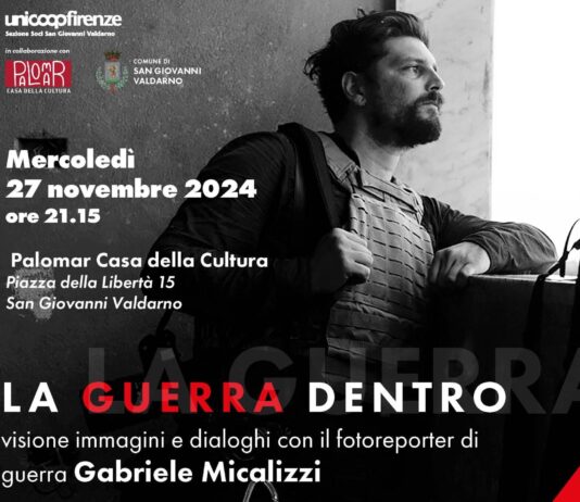 “La guerra dentro”, a San Giovanni Valdarno arriva Gabriele Micalizzi