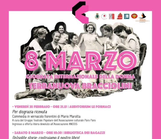 Terranuova Bracciolini celebra l’8 marzo con iniziative di cultura, solidarietà e riflessione collettiva