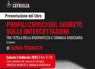 Sabato 8 febbraio la presentazione del libro di Sonia Tognazzi