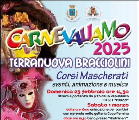 Carnevale a Terranuova Bracciolini, magia, colori e divertimento