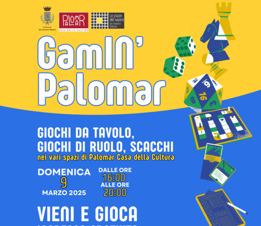GamIN’ Palomar torna con un evento d’eccezione: la presentazione del gioco da tavolo “San Giovanni in gioco”