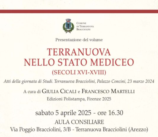 Sabato 5 aprile presentazione del volume Terranuova nello Stato Mediceo