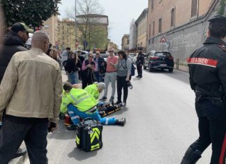 Incidente in motorino al supermercato Coop di San Giovanni Valdarno