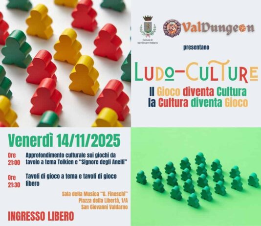 San Giovanni Valdarno: ciclo di incontri “Ludo-Culture”