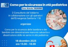 In Valdarno il corso gratuito per la sicurezza in età pediatrica