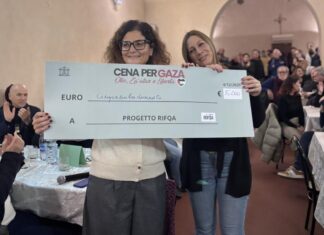 Cena per Gaza: 5.200 euro raccolti a San Giovanni Valdarno