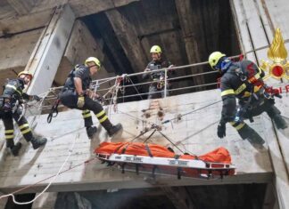 La centrale di Santa Barbara per le esercitazioni dei Vigili del Fuoco