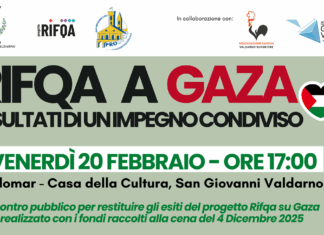 Rifqa a Gaza: venerdì 20 febbraio a Palomar l’incontro pubblico