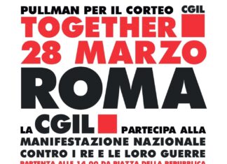 Un pullman da Arezzo per protestare “contro i re e le loro guerre”