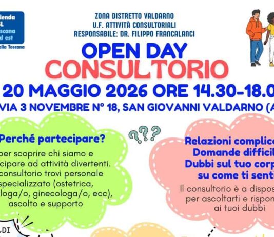 Open day al Consultorio giovani di San Giovanni Valdarno